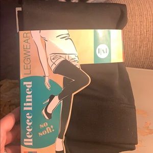 Black fleece leggings